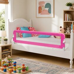 Pink Toddler Bed Rail 150 x 42 cm - Safe & Reliable