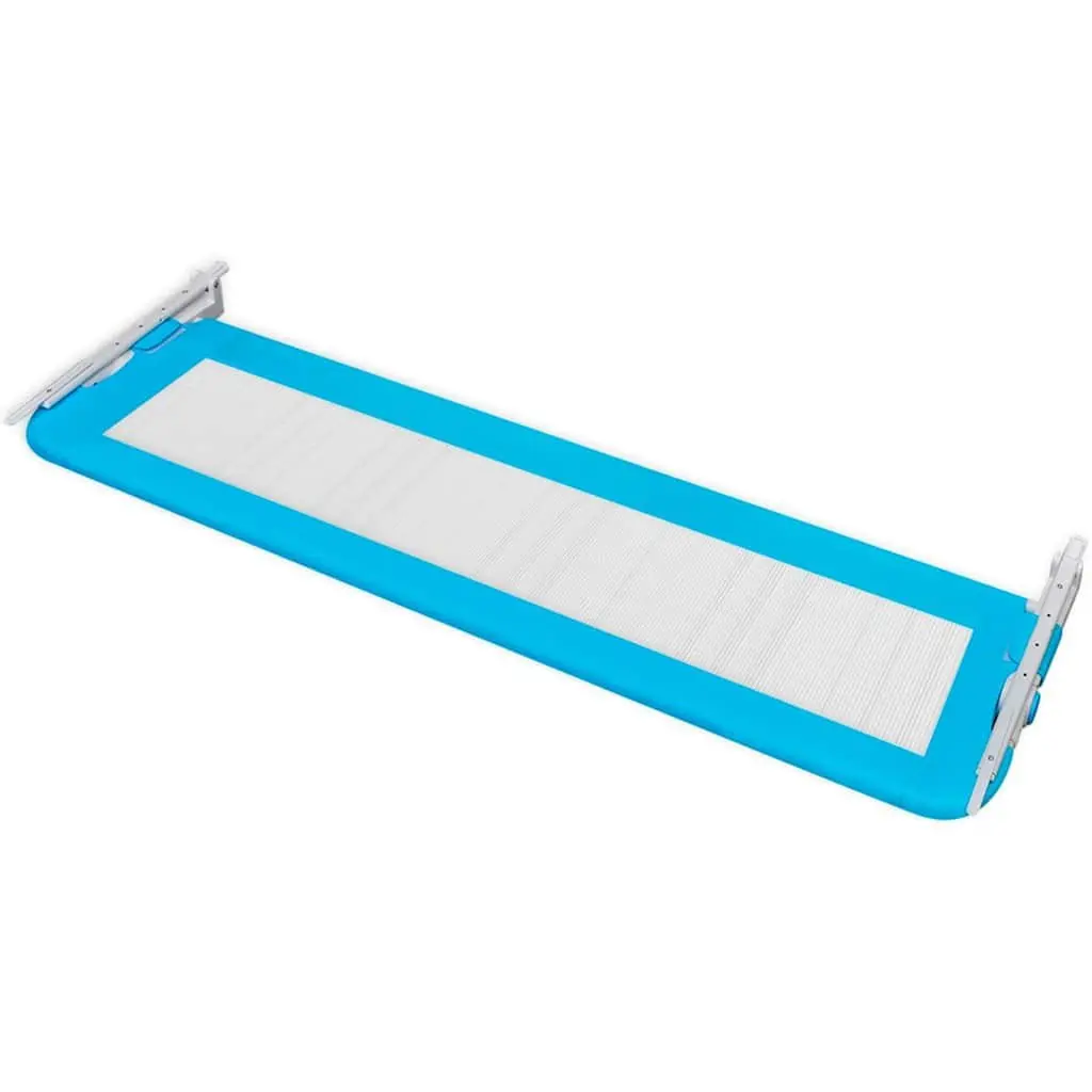 Toddler Bed Rail Safety Guard 150 x 42 cm Foldable Portable Blue