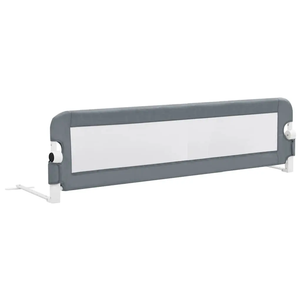 Toddler Safety Bed Rail Grey Foldable Protective Guard 150x42cm