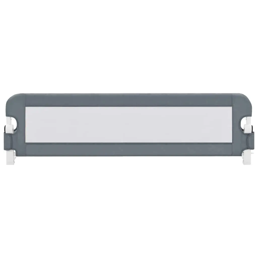 Toddler Safety Bed Rail Grey Foldable Protective Guard 150x42cm