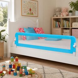 Blue Safety Bed Rail for Toddlers - Reliable and Foldable