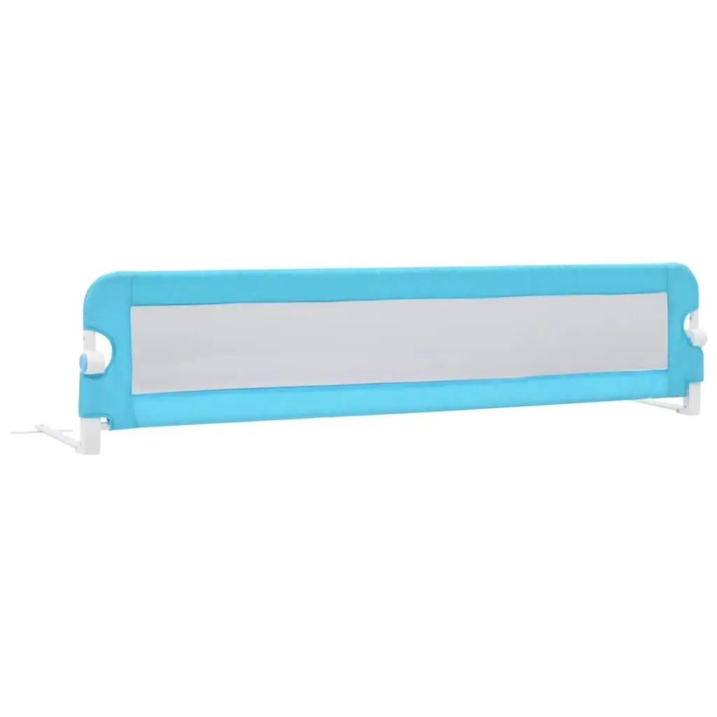 Toddler Safety Bed Rail Fall Protection 180x42 cm Foldable Blue