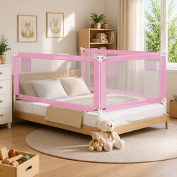 Toddler Bed Rail in Pink - Reliable Protection