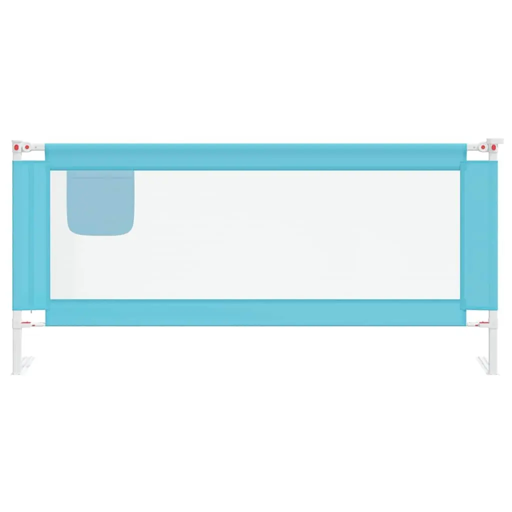 Toddler Bed Rail Safety Guard 200x25 cm Blue Fabric Protection for Kids