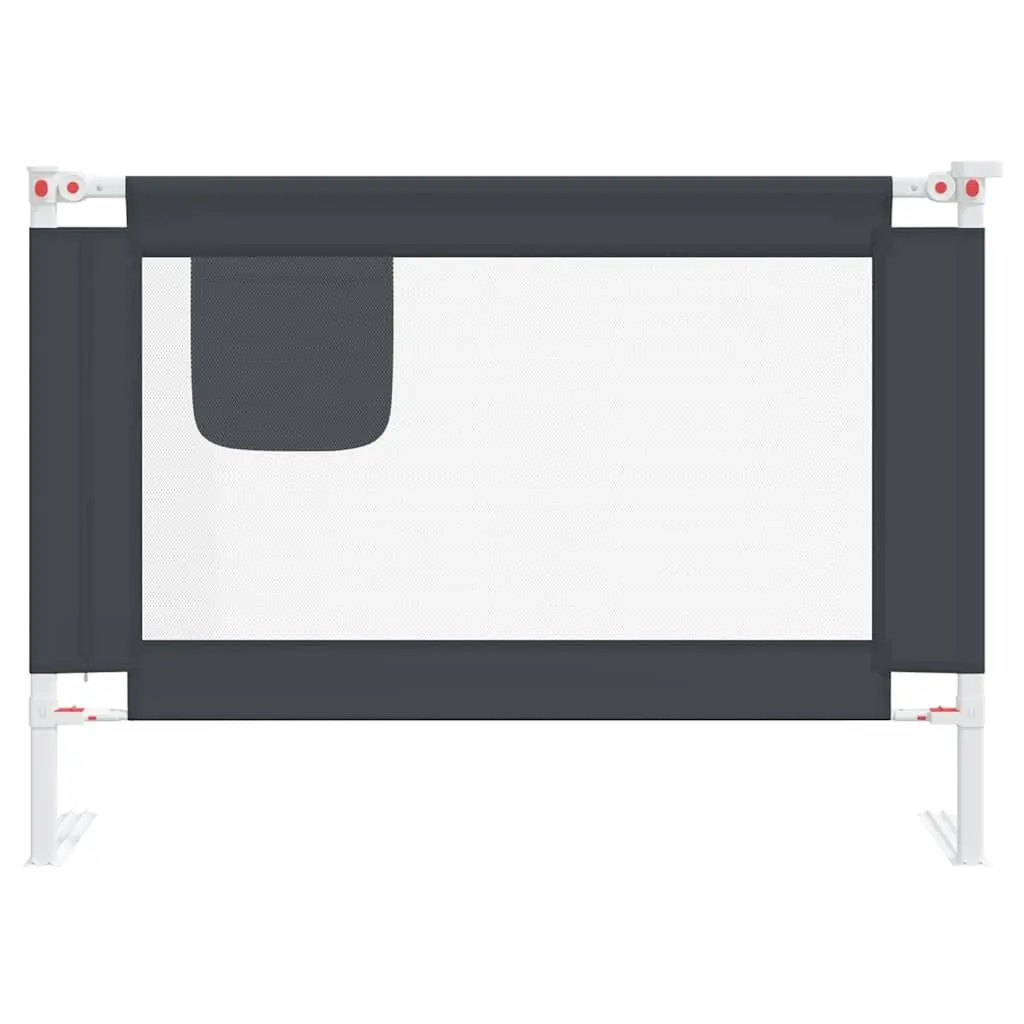 Toddler Bed Rail Adjustable Height Grey 90x25 cm Safety Guard for Kids Cot