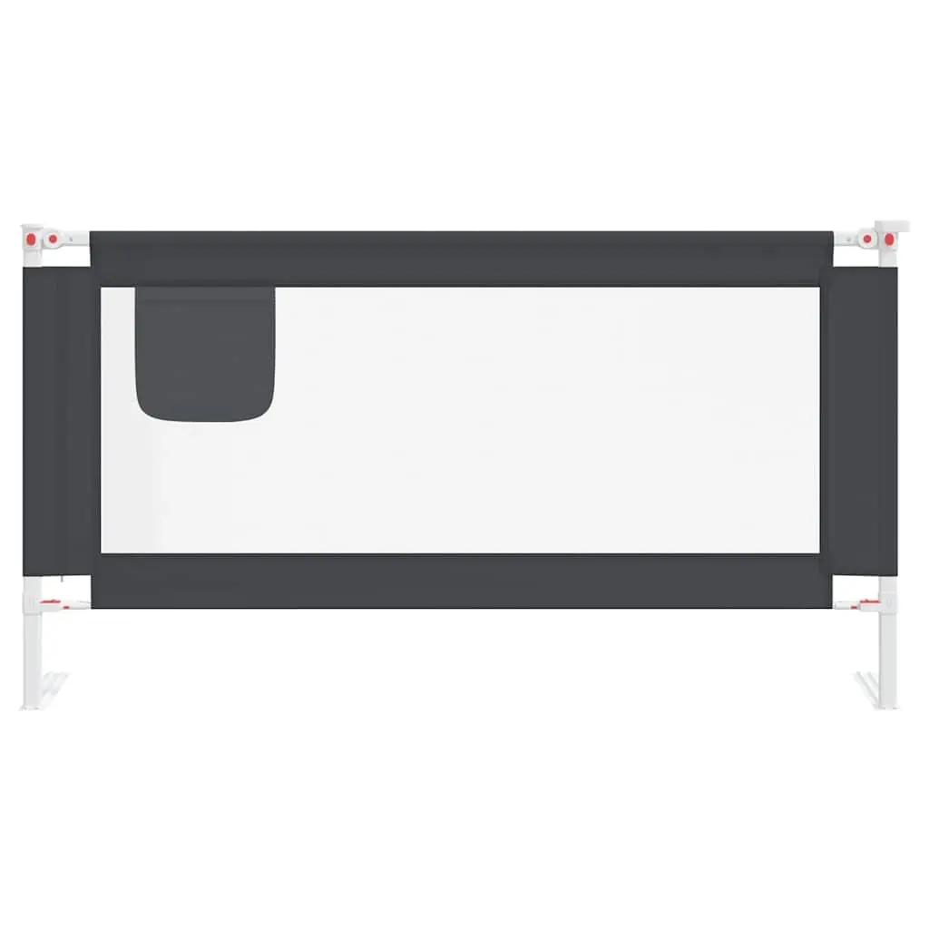 Toddler Bed Rail Grey Adjustable Height Protection Guard 160x25cm