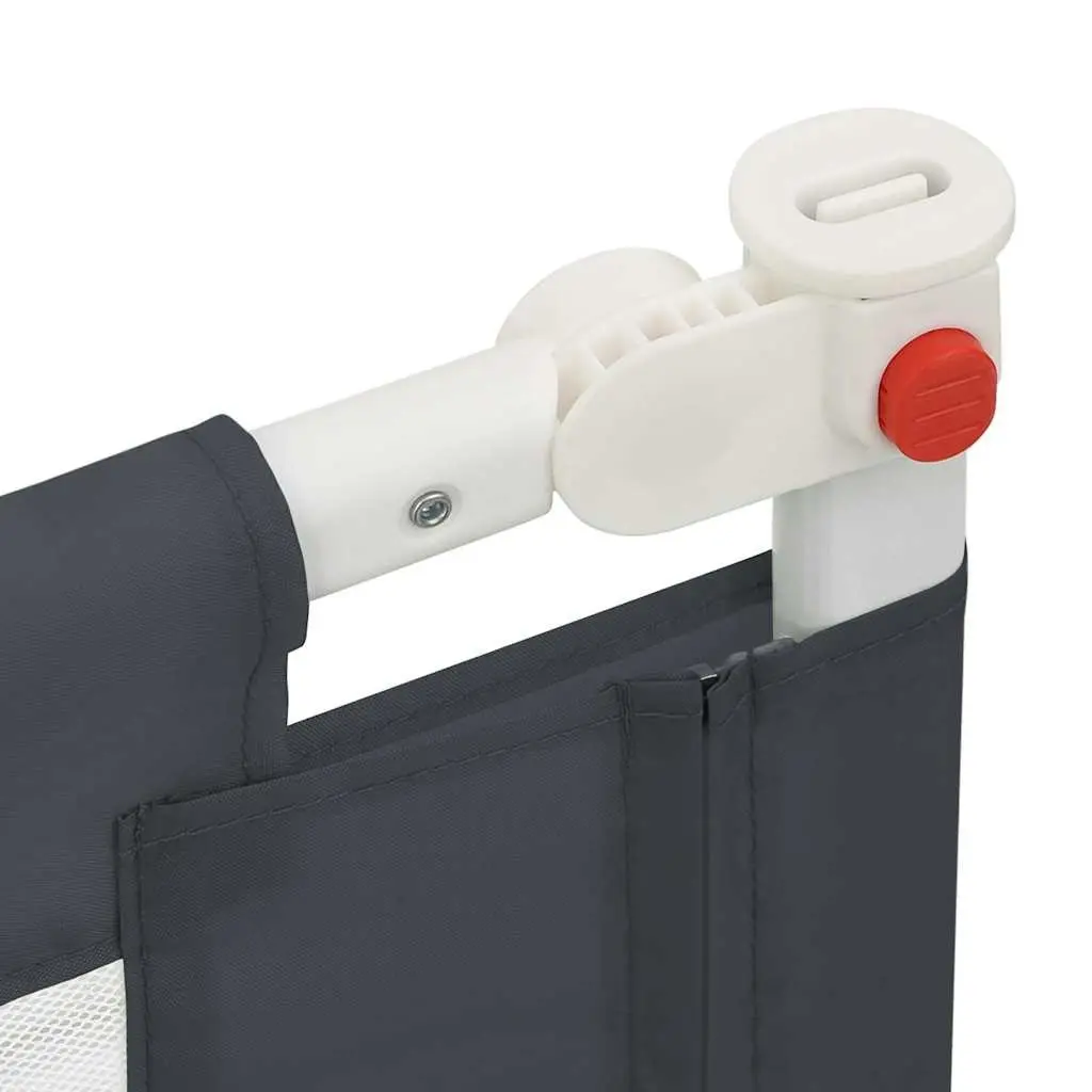 Toddler Bed Rail Safety Guard Adjustable Height 180x25 cm Grey