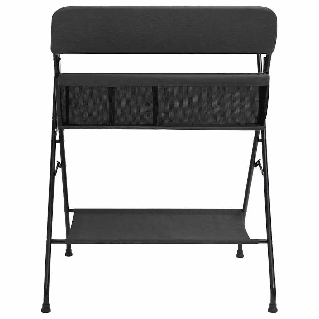 Changing Table Foldable Anthracite Baby Nappy Storage Compartments