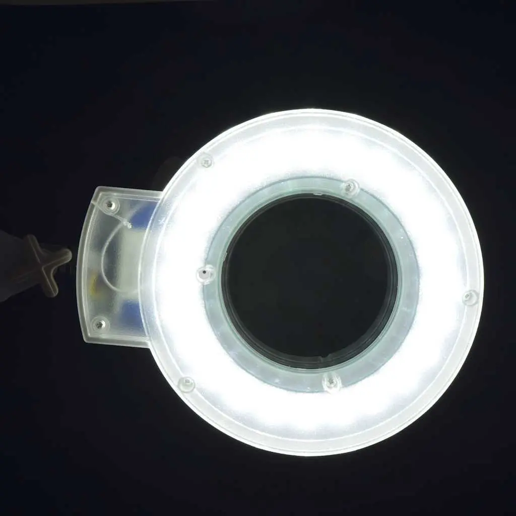 Standing Magnifying Lamp 5 Dioptres Adjustable Desk Work White