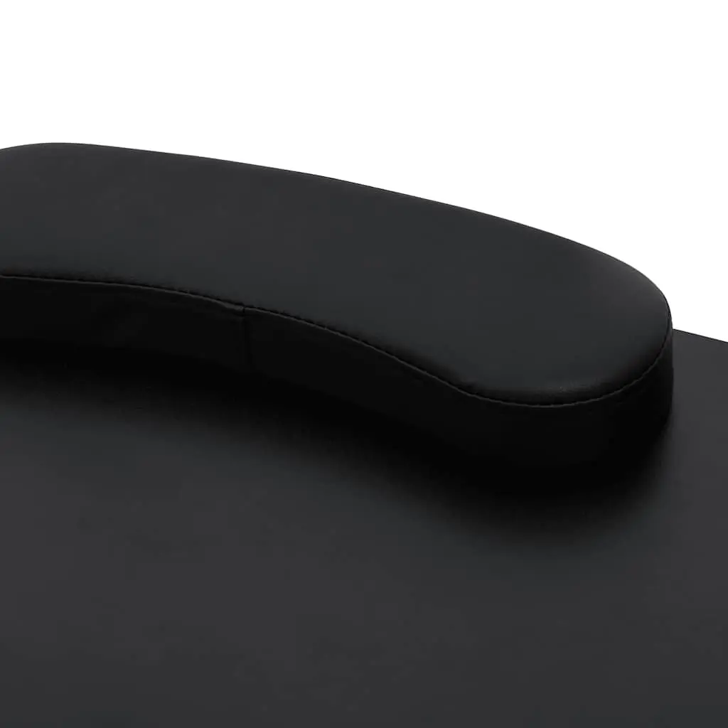 Folding Manicure Table Nail Care Large Black with Wrist Cushion Storage Drawer