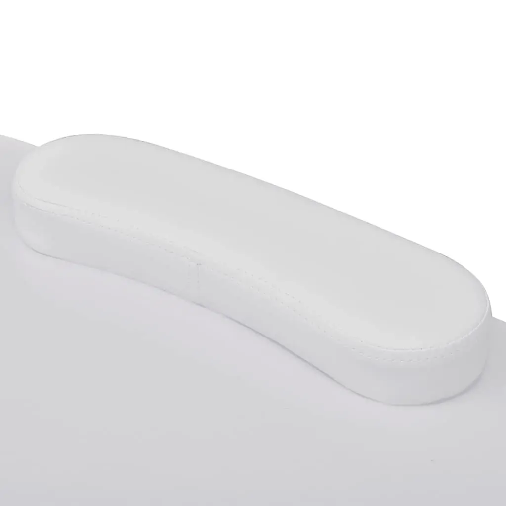 Folding Manicure Table Portable White with Wrist Cushion and Storage Drawer