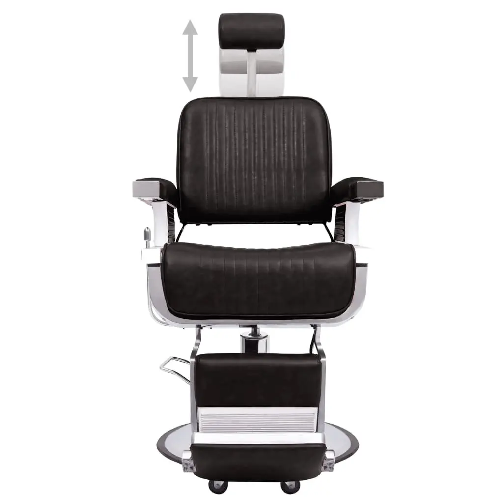 Barber Chair Hairdressing Styling Seat 360 Rotatable Black Faux Leather