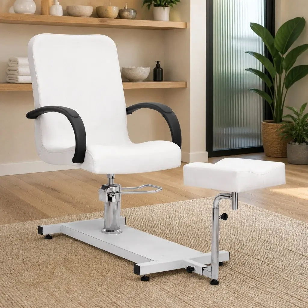 Massage Chair Professional Relaxation 127cm x 60cm x 98cm White