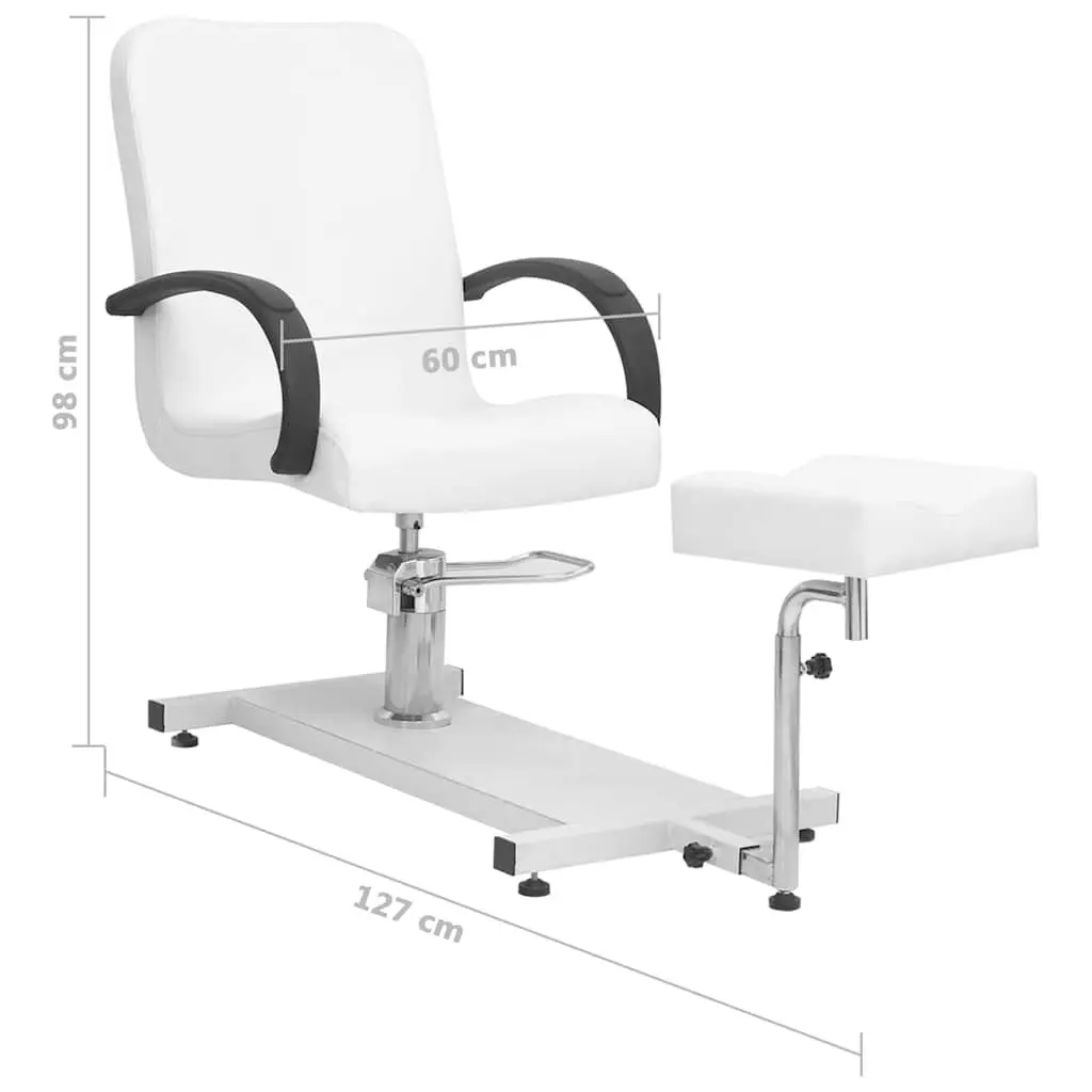 Massage Chair Professional Relaxation 127cm x 60cm x 98cm White