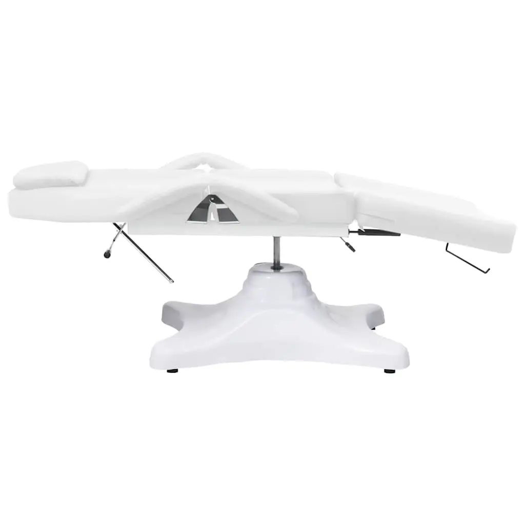 Adjustable Height Massage Table 180x62cm White for Beauty Treatment Facial Salon