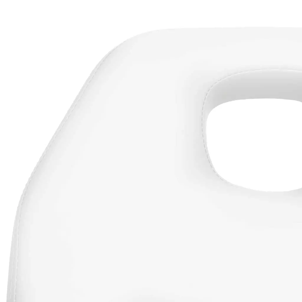 Adjustable Height Massage Table 180x62cm White for Beauty Treatment Facial Salon