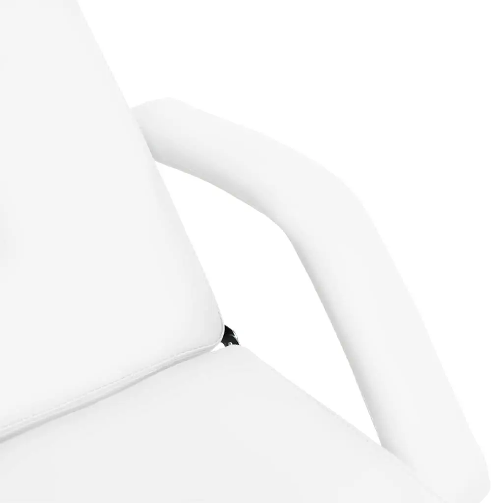 Adjustable Height Massage Table 180x62cm White for Beauty Treatment Facial Salon