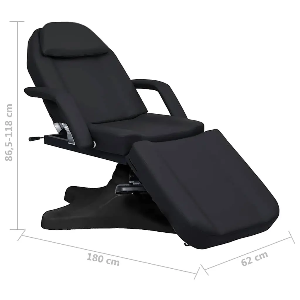 Massage Table Adjustable Facial Treatment Bed 180cm Black