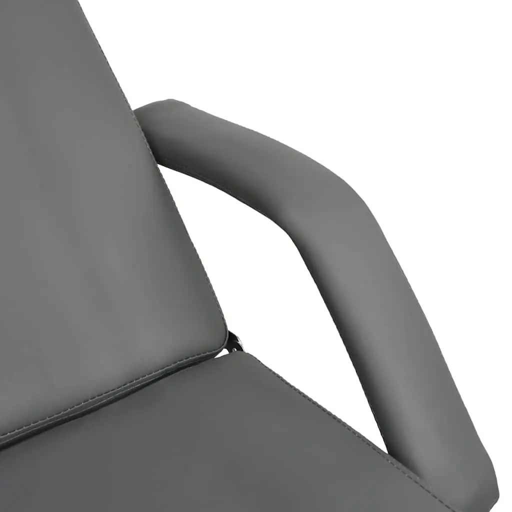 Adjustable Massage Table for Beauty Salon with Rotating Backrest and Footrest Grey 180x62x86.5 to 118 cm