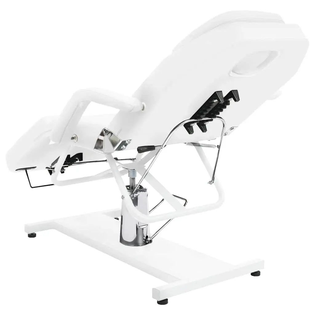 Massage Table Adjustable 180x62cm White for Salon Beauty Facial Treatment
