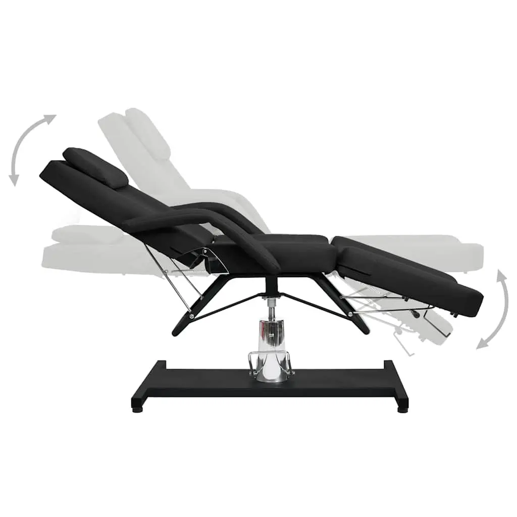 Adjustable Massage Table Beauty Bed with Backrest and Footrest 180x62cm White for Salon Use