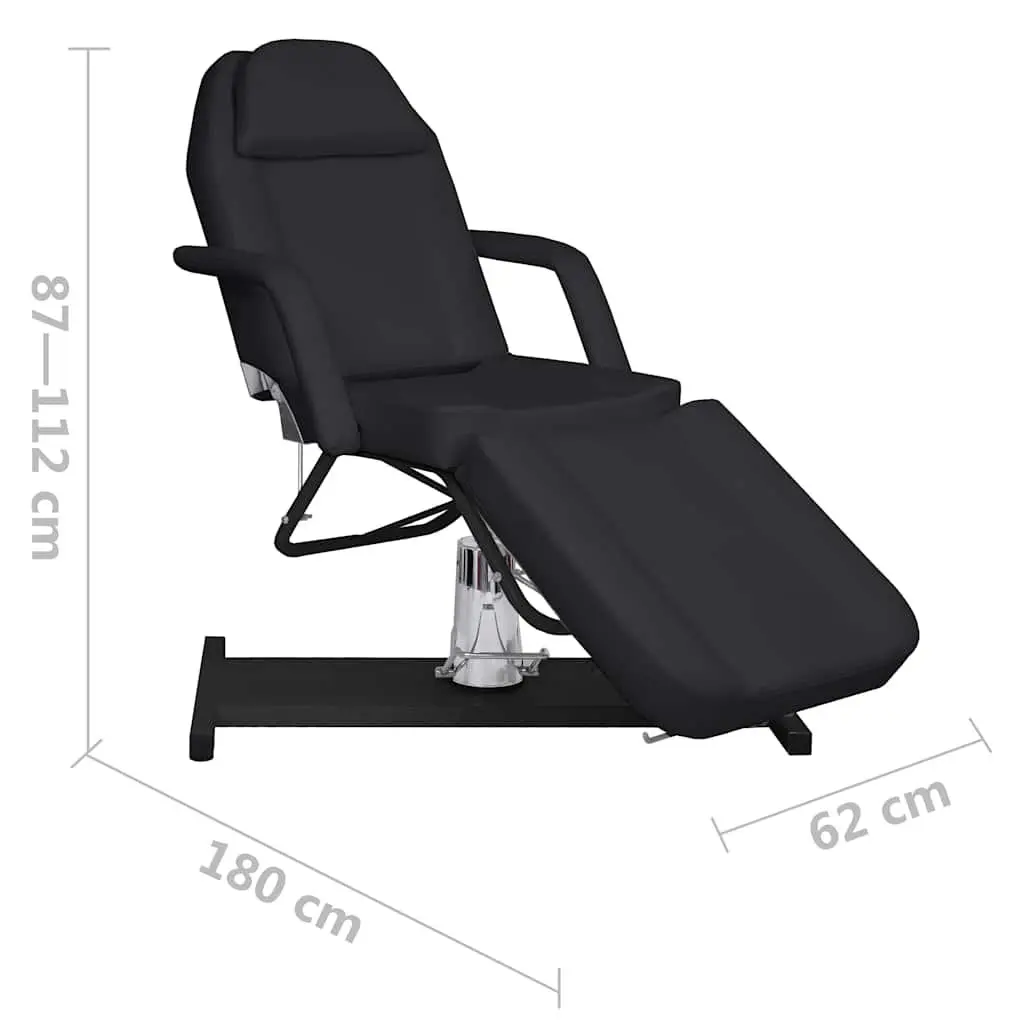 Adjustable Massage Table Beauty Bed with Backrest and Footrest 180x62cm White for Salon Use