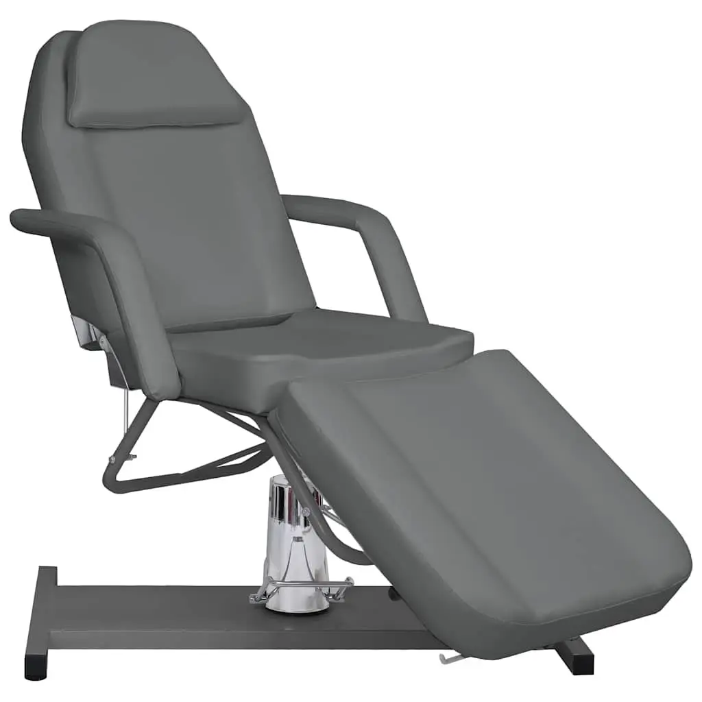 Massage Table Adjustable Backrest Footrest 180x62cm Grey