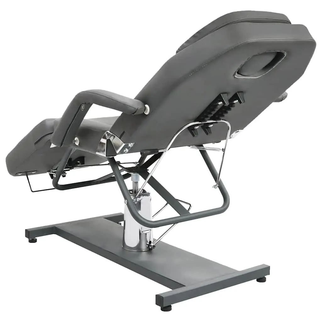 Massage Table Adjustable Backrest Footrest 180x62cm Grey