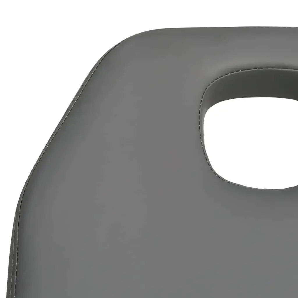 Massage Table Adjustable Backrest Footrest 180x62cm Grey