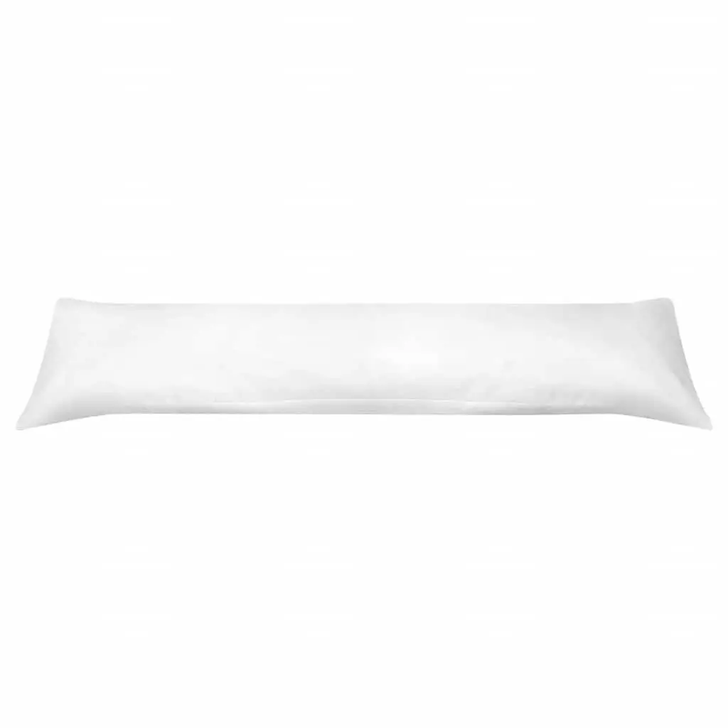 Body Pillow Support for Side Sleepers 40x145cm White Microfibre Cover