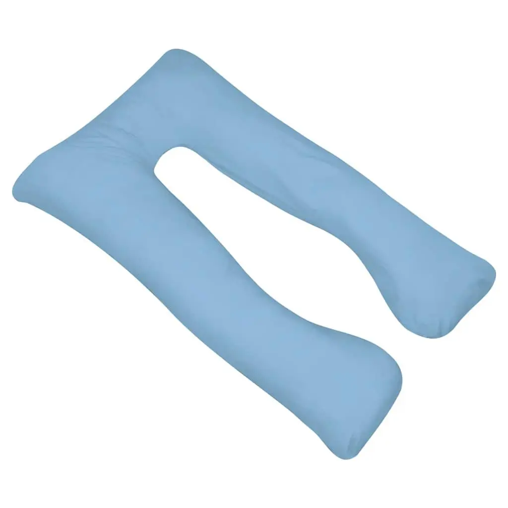 U-Shaped Pregnancy Pillow Body Support 90x145 cm Blue