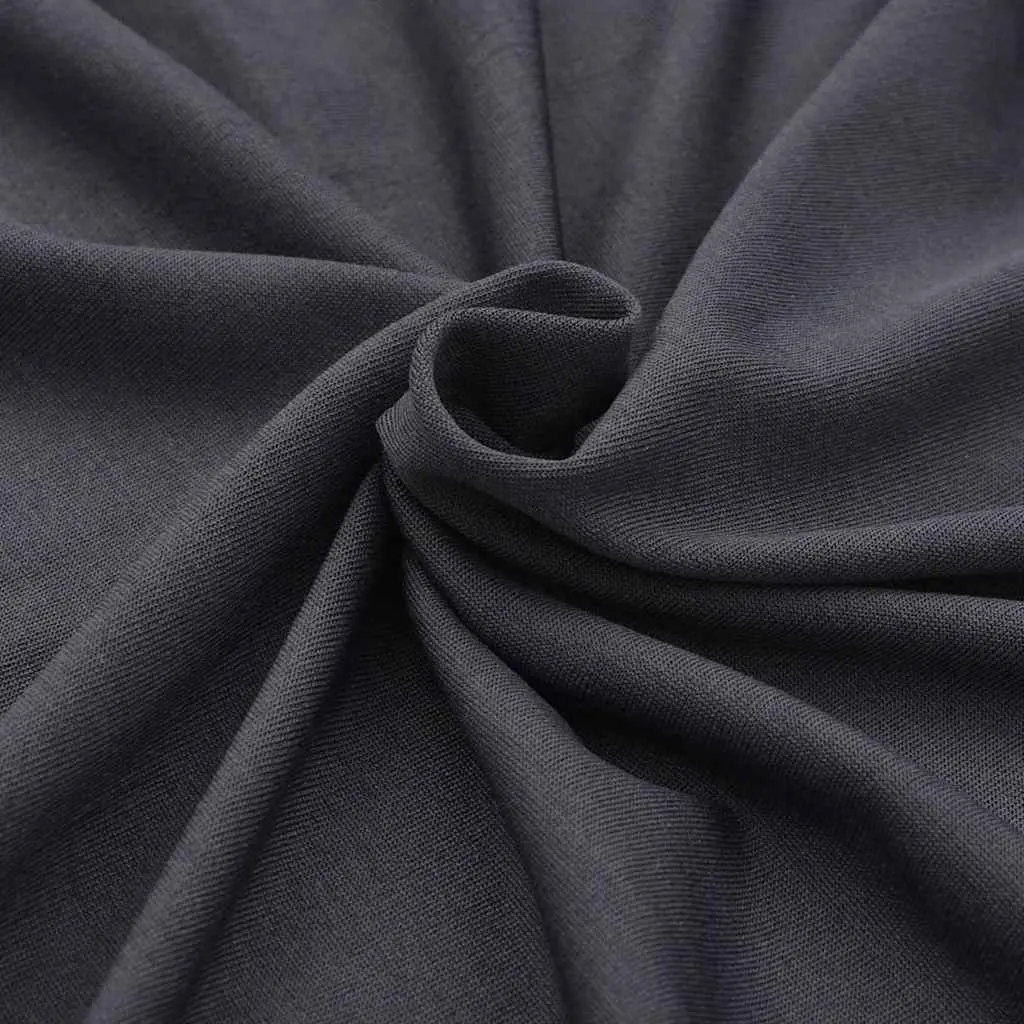 Stretch Table Slipcovers Rectangular Covers 120 cm Anthracite 2 Piece
