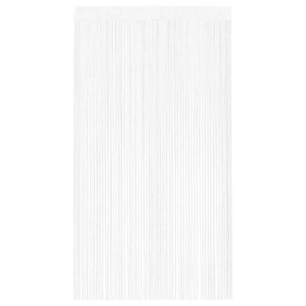 String Curtains Room Divider 100x250 cm White 2 Pack