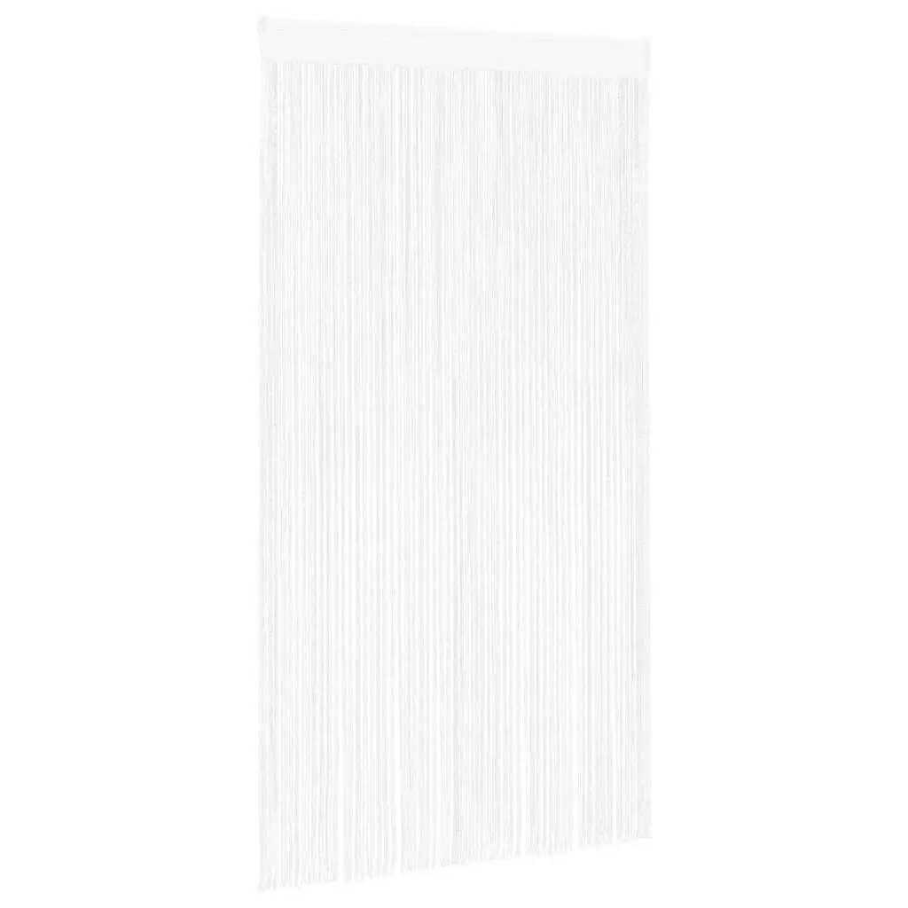 String Curtains Door Window Panel Room Divider 140x250 cm White 2 pcs