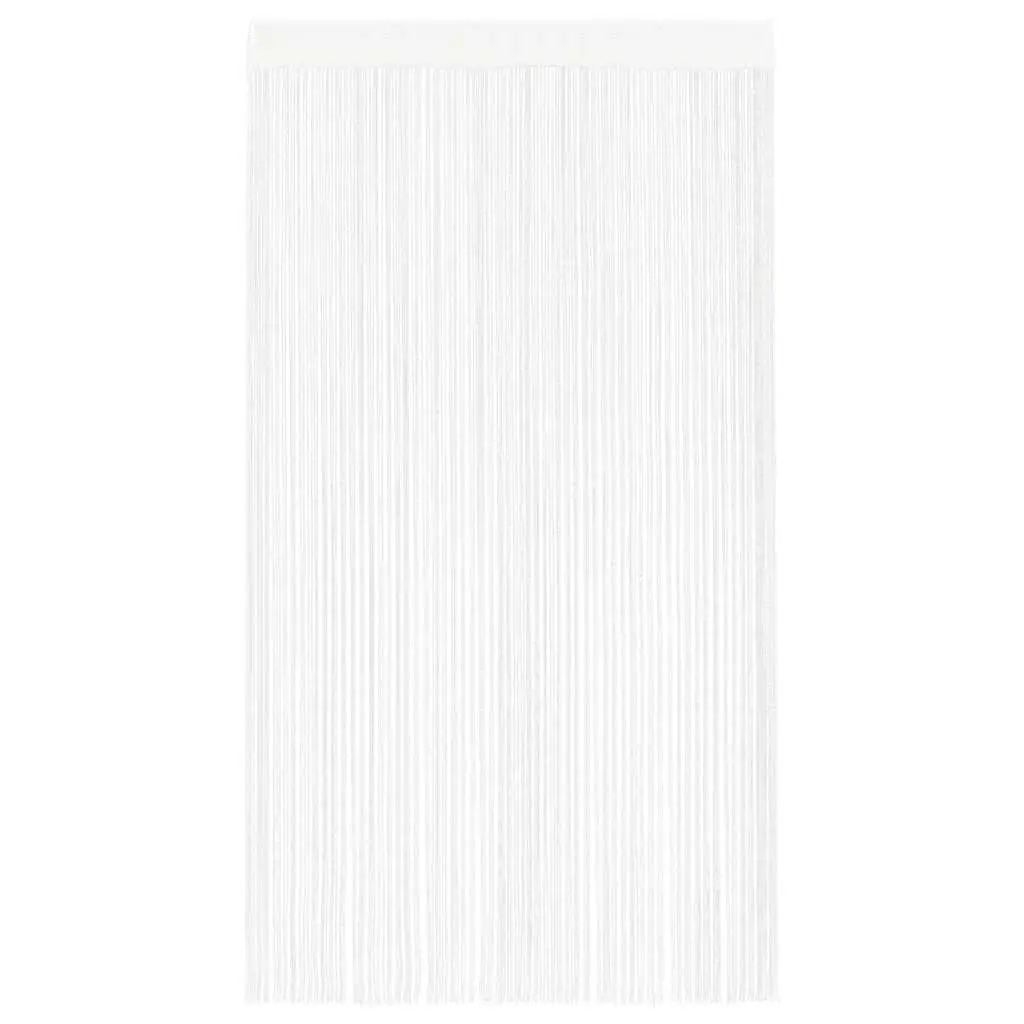 String Curtains Door Window Panel Room Divider 140x250 cm White 2 pcs