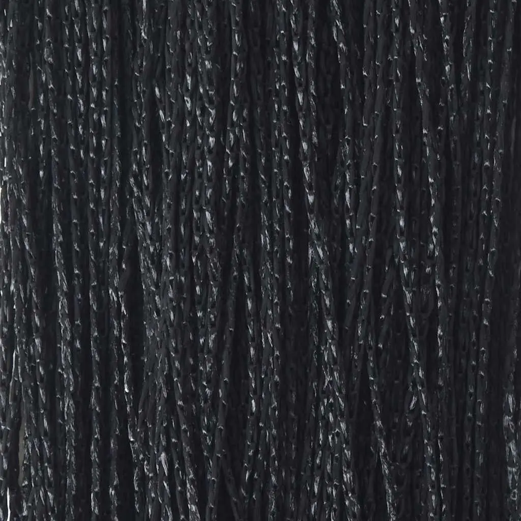String Curtains Room Divider Door Decor Panels 140x250 cm Black 2 Piece
