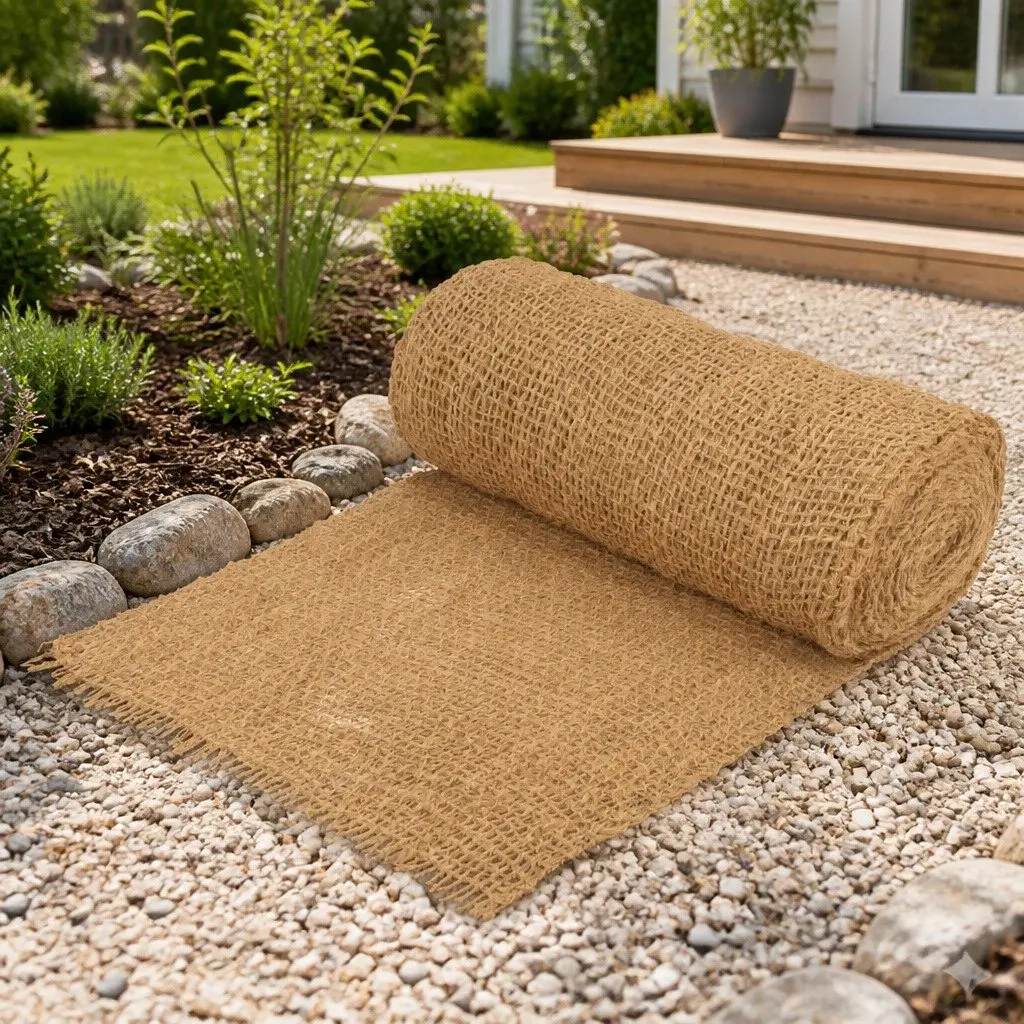 Coir Geotextile Mat for Long-Lasting Erosion Control 1x20m