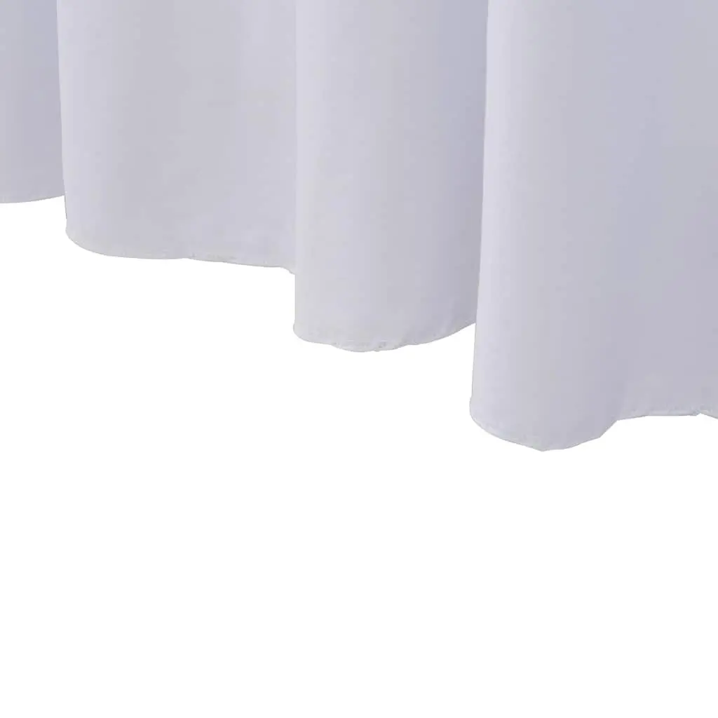 Stretch Table Cover with Skirt Event Party 183x76x74 cm White 2 Piece