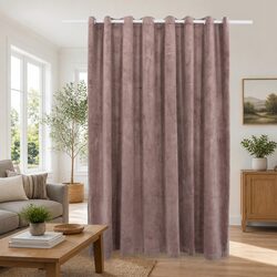 Practical Pink Velvet Blackout Curtain for Everyday Use