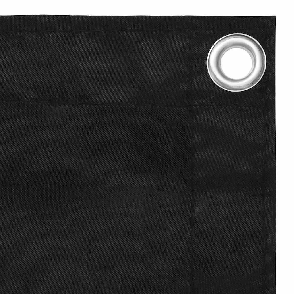 Balcony Screen Outdoor Privacy Shade 90x500cm Black Waterproof