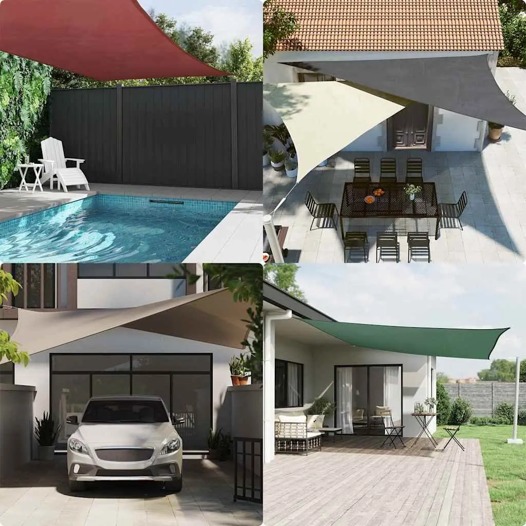 Triangular Sunshade Sail Outdoor UV Protection 2.5 x 2.5 x 3.5 m Anthracite