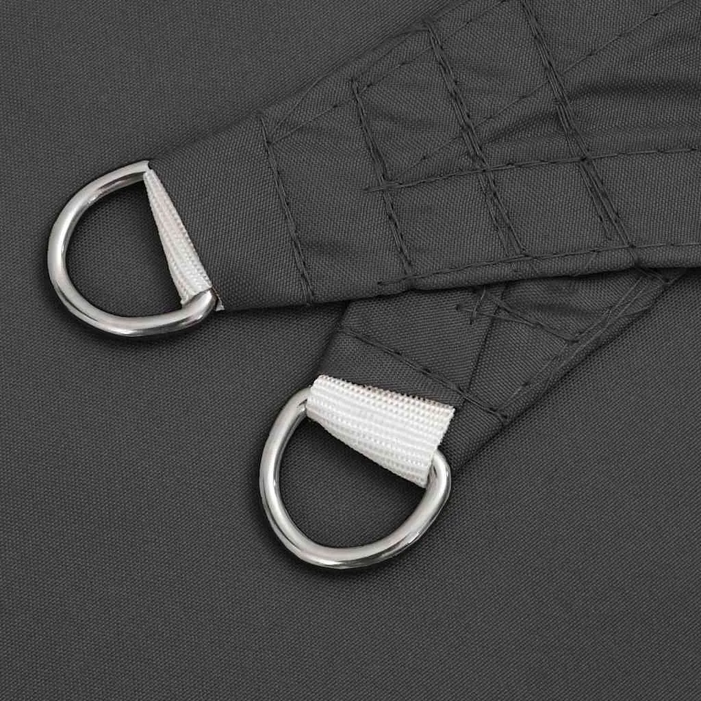 Triangular Sunshade Sail Outdoor UV Protection 2.5 x 2.5 x 3.5 m Anthracite