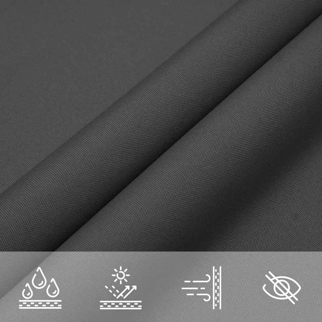 Triangular Sunshade Sail Outdoor UV Protection 2.5 x 2.5 x 3.5 m Anthracite