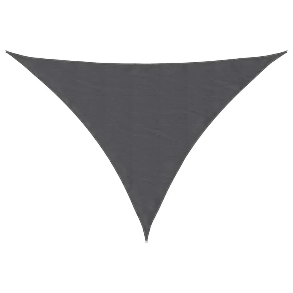 Triangular Garden Sunshade Sail Outdoor Protection 5x7x7m Anthracite
