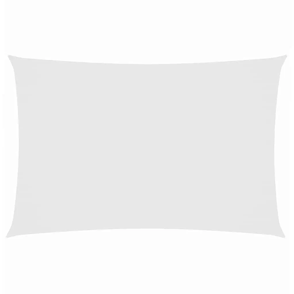 Rectangular Sunshade Sail Outdoor Shade Cover 2x5 m White