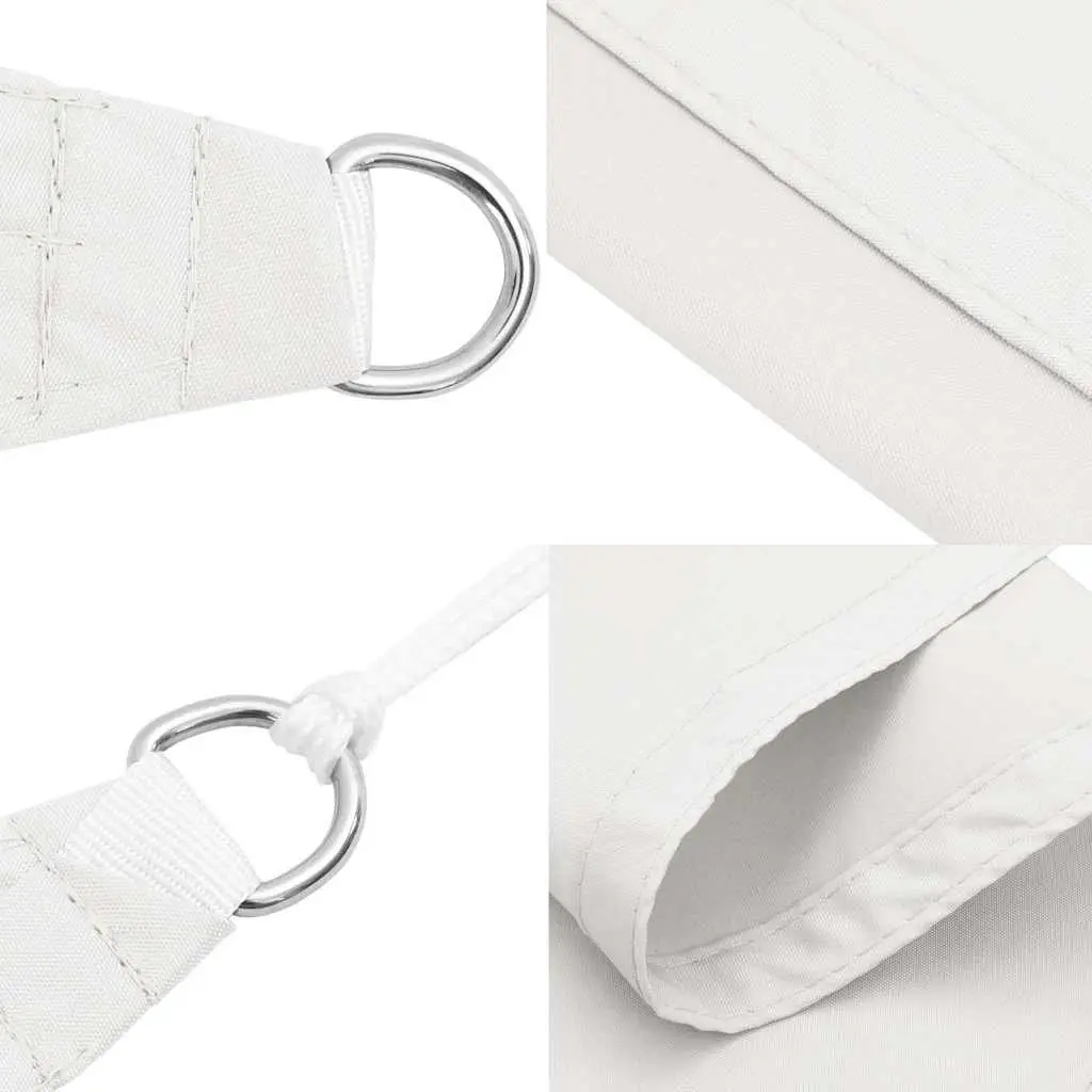 Rectangular Sunshade Sail 4x5 m White Oxford Fabric Garden Outdoor