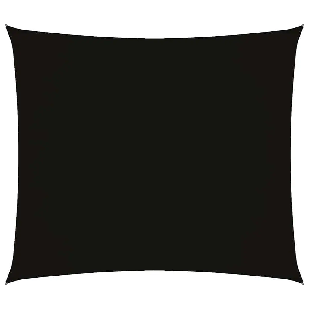 Rectangular Sunshade Sail Outdoor Patio Shade 2x2.5m Black Oxford Fabric