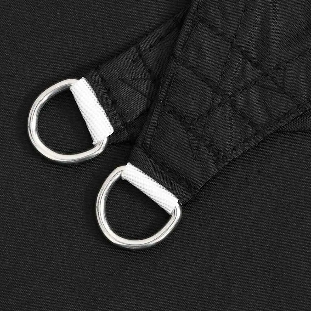 Rectangular Sunshade Sail Outdoor Shade 2.5x3m Black Oxford Fabric