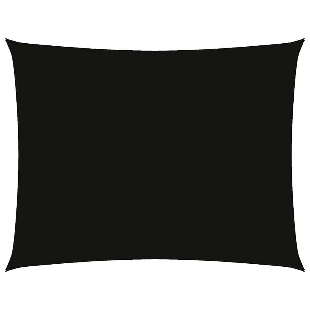 Rectangular Sunshade Sail UV Protection 2.5 x 3.5 m Black Outdoor Garden Terrace Balcony