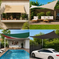 Reliable Rectangular Sunshade Sail for Your Outdoor Spaces
